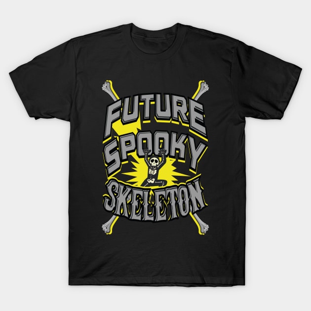 Halloween Future Spooky Skeleton T-Shirt by VBleshka